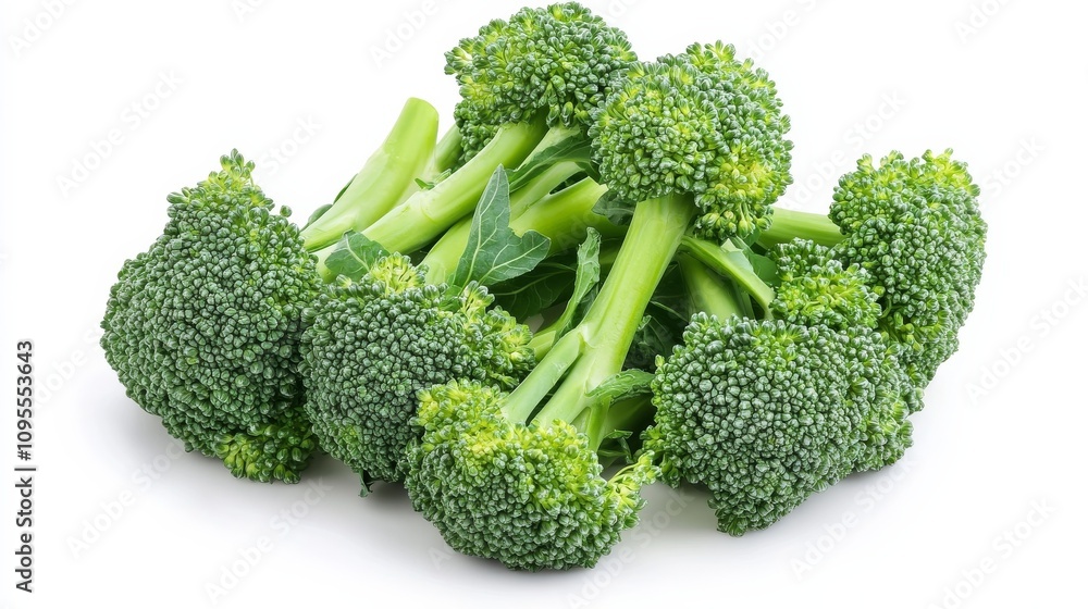 A fresh bunch of broccoli florets with their vibrant green color and tight clusters, Each floret’s bright green color and subtle imperfections captured with precision A fresh bunch of broccoli florets with their vibrant green color and tight clusters, Each floret’s bright green color and subtle imperfections captured with precision