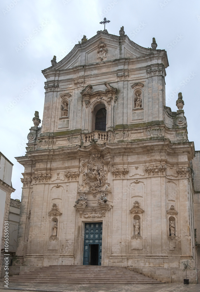 Fototapeta premium Basilika San Martino, Martina Franca, Apulien, Italien