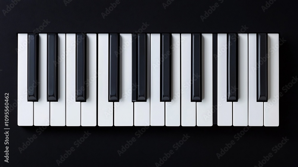 A striking monochromatic shot of piano keys highlighting the dramatic lighting and the elegant sleek design of the instrument The contrasting shadows and highlights create a atmosphere A striking monochromatic shot of piano keys highlighting the dramatic lighting and the elegant sleek design of the instrument The contrasting shadows and highlights create a atmosphere