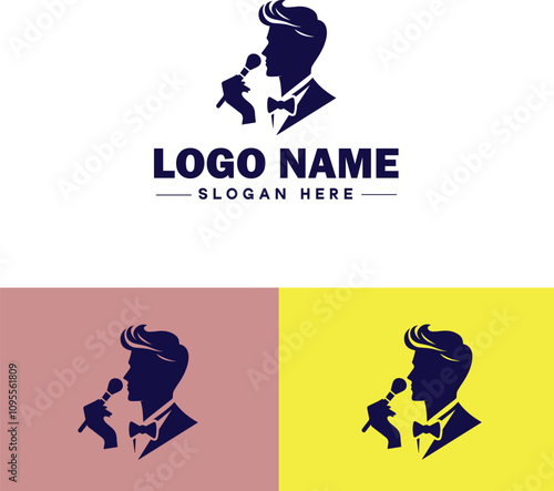 Makeup Artist icon Cosmetician Beauty therapist Makeup stylist flat logo sign symbol editable vector