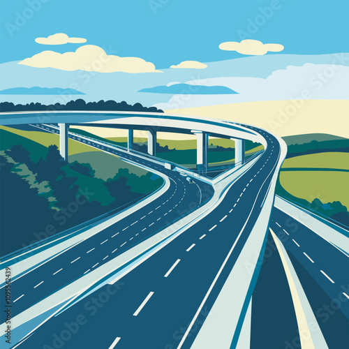 Road curving into distance
