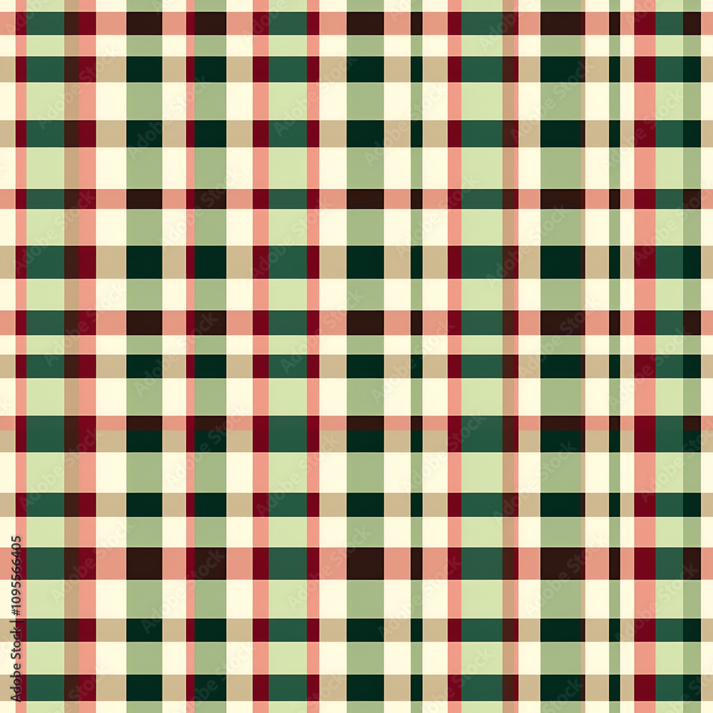 Vector pattern. Christmas style fine checkered pattern. Vector pattern. Christmas style fine checkered pattern.