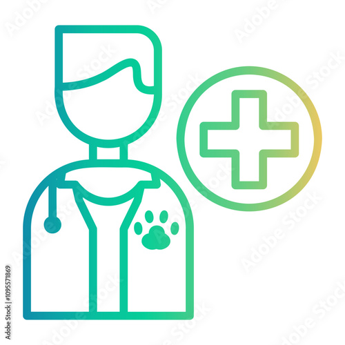 doctor Line Gradient Icon