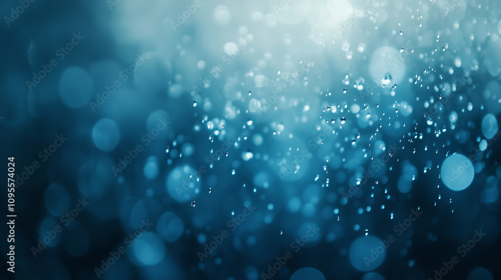 Aqua blue bokeh background with water droplets creating a serene atmosphere
Aqua blue bokeh background with water droplets creating a serene atmosphere