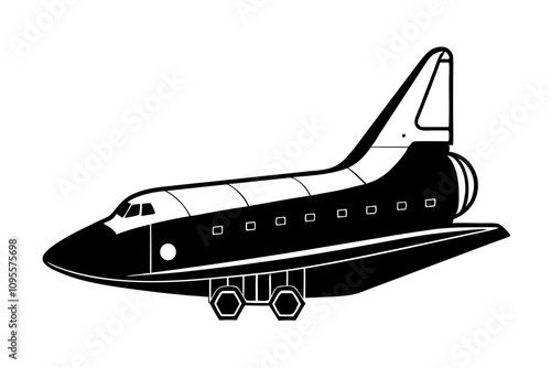  Spaceship Buran in Samara vector illustration