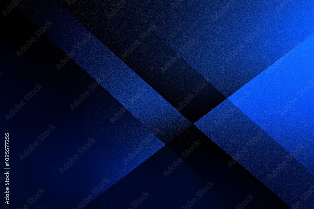 Geometric Dark Blue Background with Triangles and Diagonal Lines in Modern Abstract Art Style