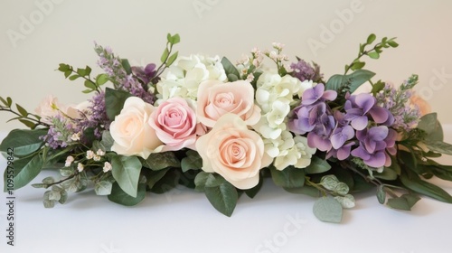 Pastel Garden Bridal Centerpiece