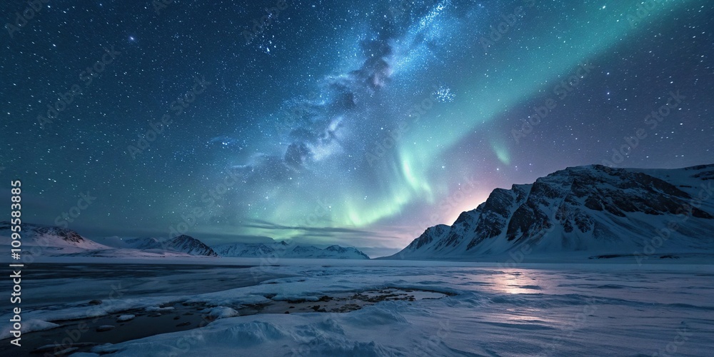 An intense burst of light illuminates the Arctic night sky, arctic, celestial explosion, polar magic, aurora borealis, intense display An intense burst of light illuminates the Arctic night sky, arctic, celestial explosion, polar magic, aurora borealis, intense display