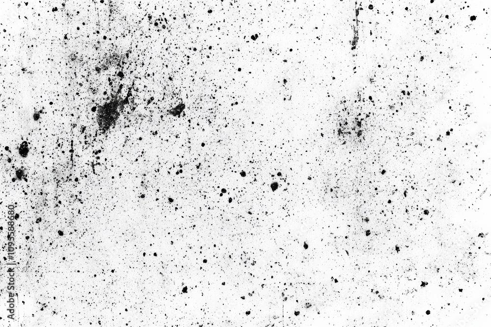 Obraz premium Abstract Black and White Dust Grain Texture with Chaotic Speckles and Monochrome Surface for Grunge Background