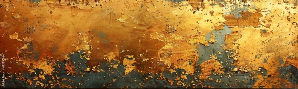 Rusty paint on a wall with a black frame, banner, copy space Rusty paint on a wall with a black frame, banner, copy space