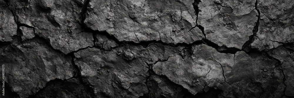 High Resolution Cracked Dry Earth Texture Black and White Close-Up Natural Patterns High Resolution Cracked Dry Earth Texture Black and White Close-Up Natural Patterns