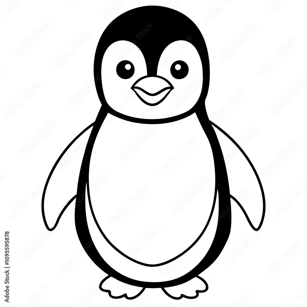 Obraz premium cute penguin illustration
