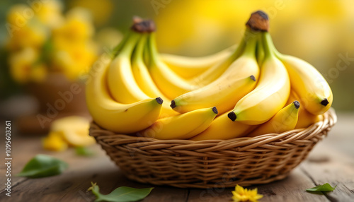 Charming photo of a ripe bananas photo