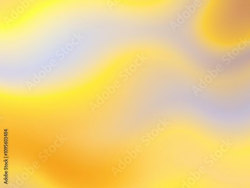 Yellow and blue gradations merging into a hypnotic gradient, visual flow, spatial relationships photo