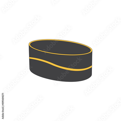 Songkok vector illustration on white background. Islamic cap used during prayer for Muslim men