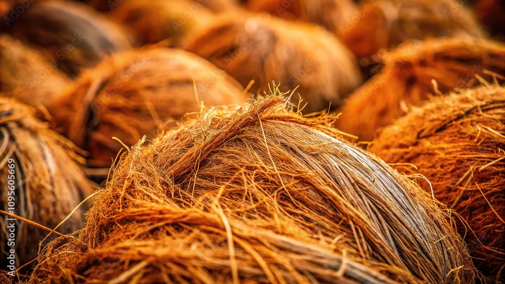 Cocos fiber's natural texture and depth come alive in stunning macro photography. Cocos fiber's natural texture and depth come alive in stunning macro photography.
