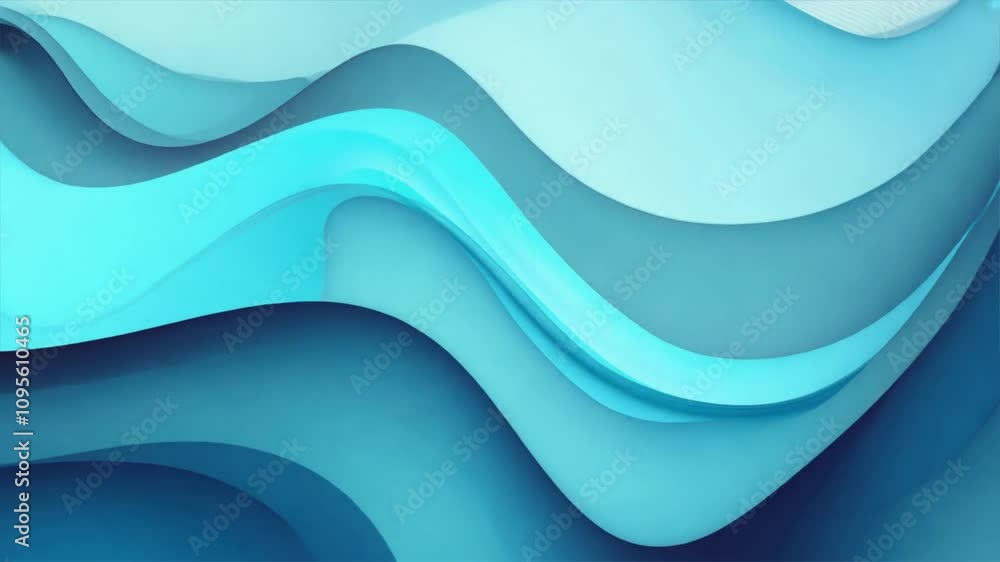 Abstract Blue Waves Soothing Background Design with Smooth Curves and Gradients for Tranquility and Calmness in Digital Art. Abstract Blue Waves Soothing Background Design with Smooth Curves and Gradients for Tranquility and Calmness in Digital Art.