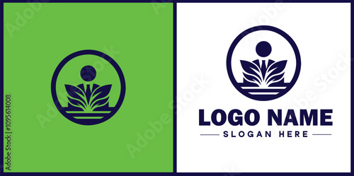 Employment Agency icon Staffing agency Recruitment agency Temp agency flat logo sign symbol editable vector