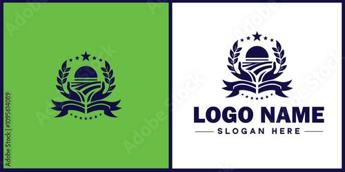 Employment Agency icon Staffing agency Recruitment agency Temp agency flat logo sign symbol editable vector