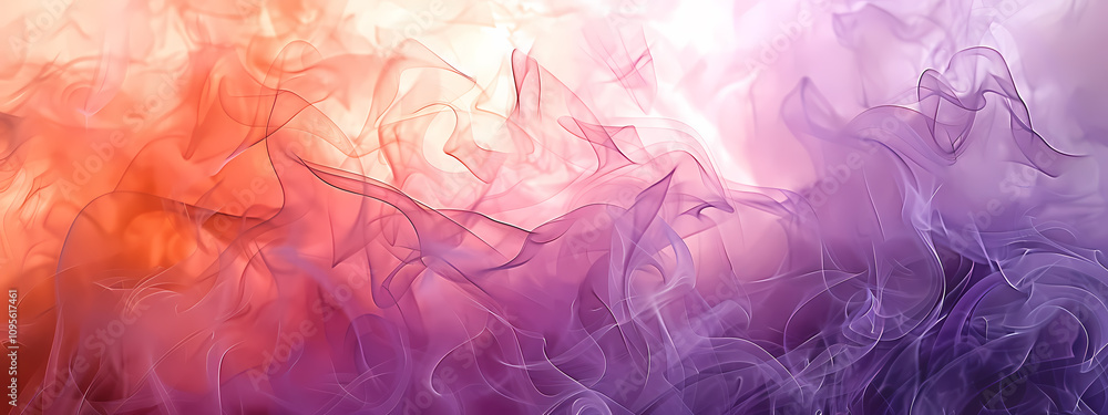 An ethereal blend of swirling smoke in vibrant shades of orange, purple, and lavender, creating a captivating abstract visual experience. An ethereal blend of swirling smoke in vibrant shades of orange, purple, and lavender, creating a captivating abstract visual experience.