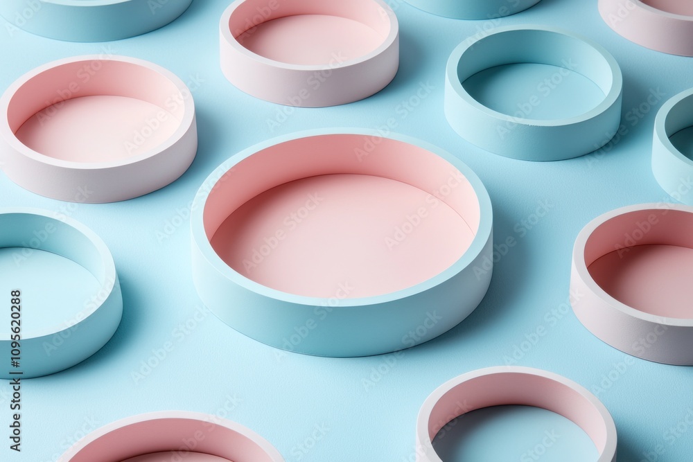 Creative minimalistic design of circular shapes in soft colors home decor abstract arrangement modern aesthetic top view artistry Creative minimalistic design of circular shapes in soft colors home decor abstract arrangement modern aesthetic top view artistry