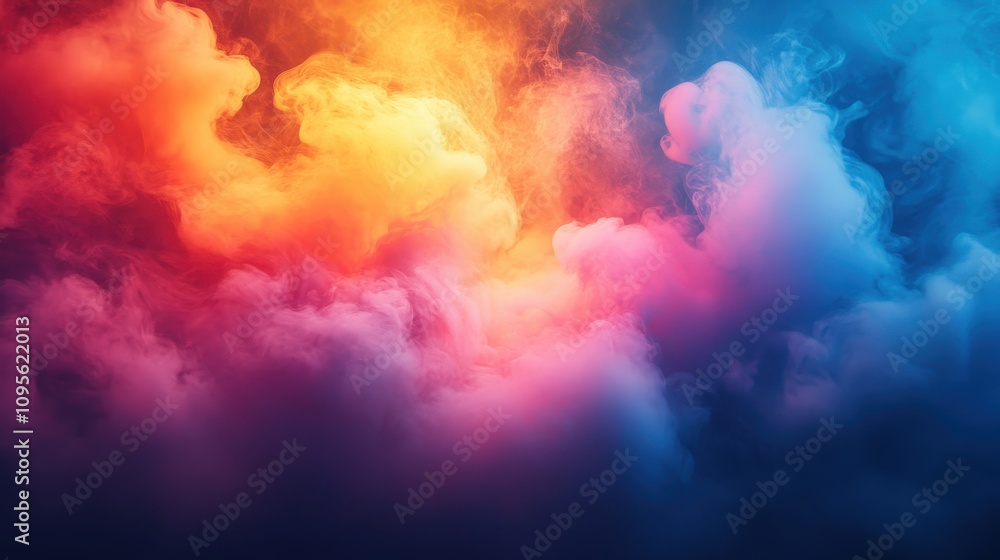 a colorful smoke in the sky a colorful smoke in the sky