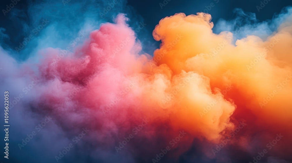 a colorful smoke in the sky a colorful smoke in the sky