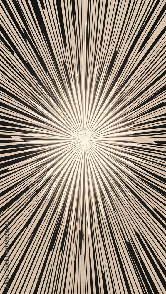 Obraz premium Starburst effect with overlapping geometric points radiating