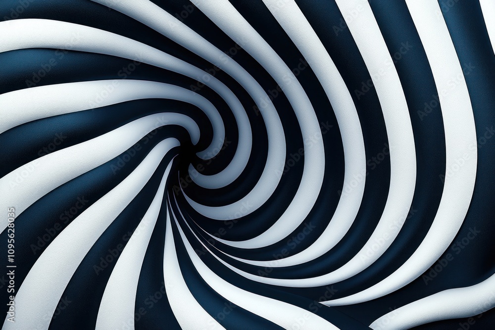 Dynamic black and white spiral design abstract art digital artwork creative space close-up optical illusion concept Dynamic black and white spiral design abstract art digital artwork creative space close-up optical illusion concept