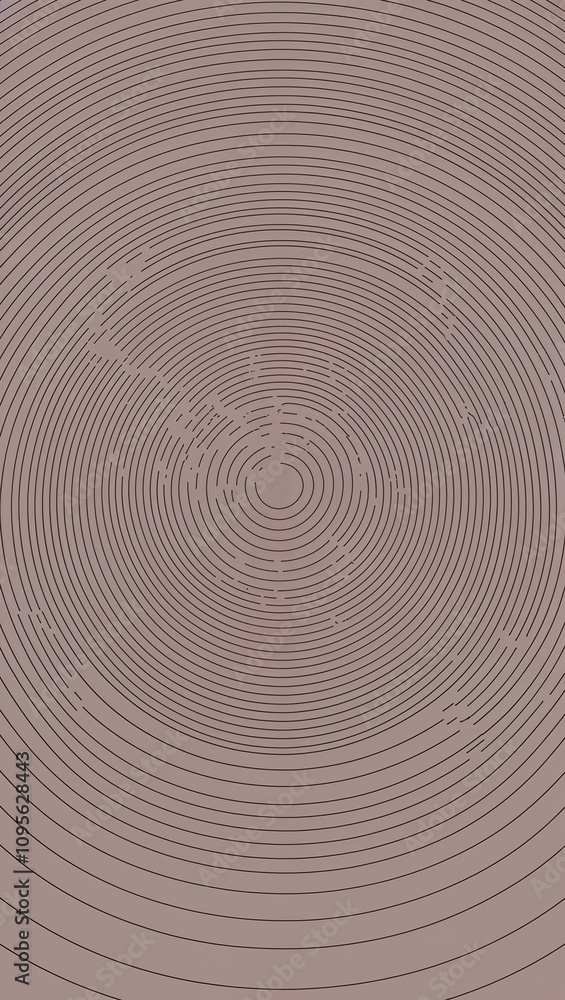 Concentric circle grid giving the appearance of breathing Concentric circle grid giving the appearance of breathing
