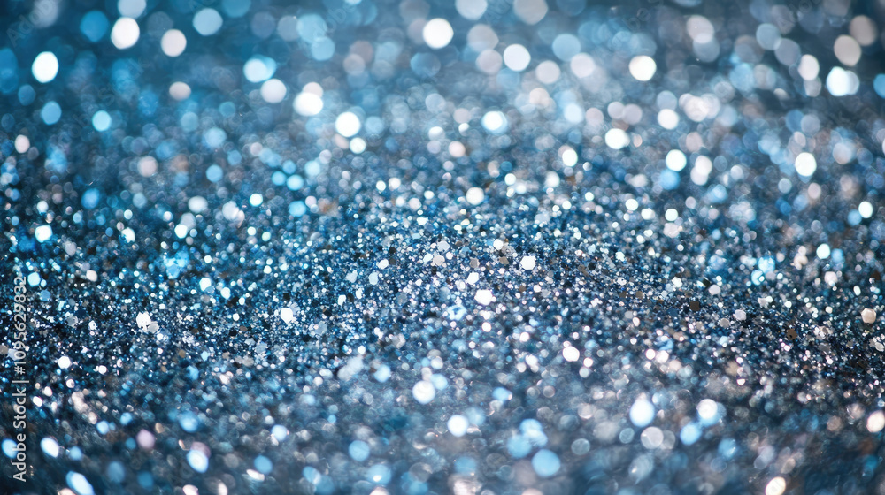 Shimmering blue and silver bokeh sparkles, light and airy background perfect for Christmas and New Year's celebrations. Shimmering blue and silver bokeh sparkles, light and airy background perfect for Christmas and New Year's celebrations.