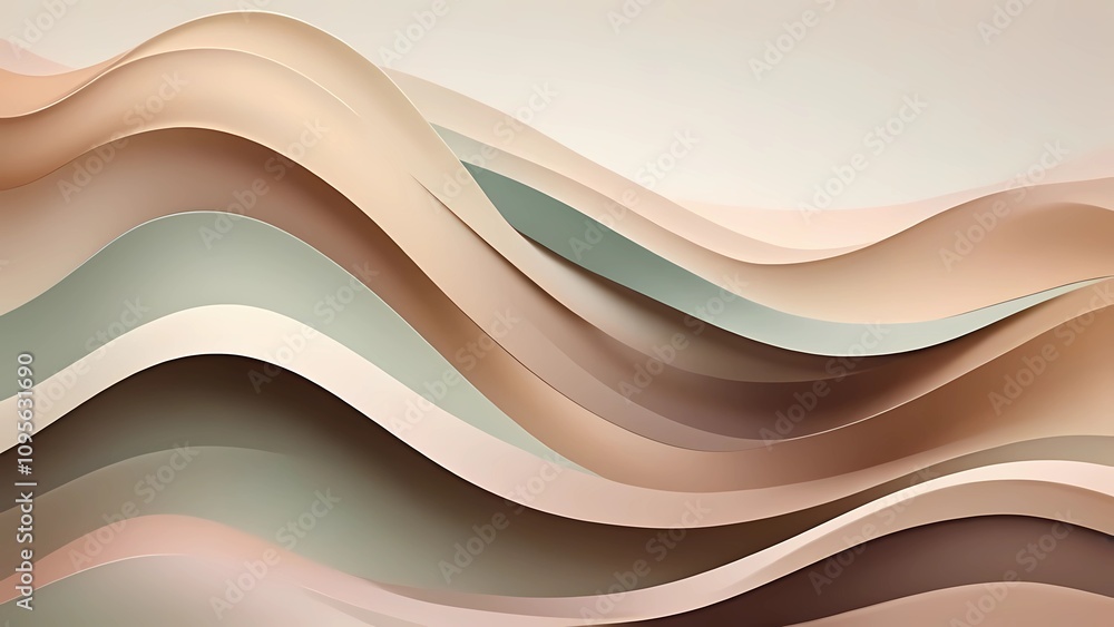 Flowing abstract background in pastel earth tones with smooth transitions and gentle curves, creating a balanced and grounded aesthetic for modern design and creative projects Flowing abstract background in pastel earth tones with smooth transitions and gentle curves, creating a balanced and grounded aesthetic for modern design and creative projects