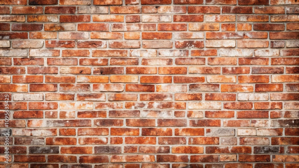 Fototapeta premium Rustic Red Brick Wall Texture A Seamless Background Image for Design Projects