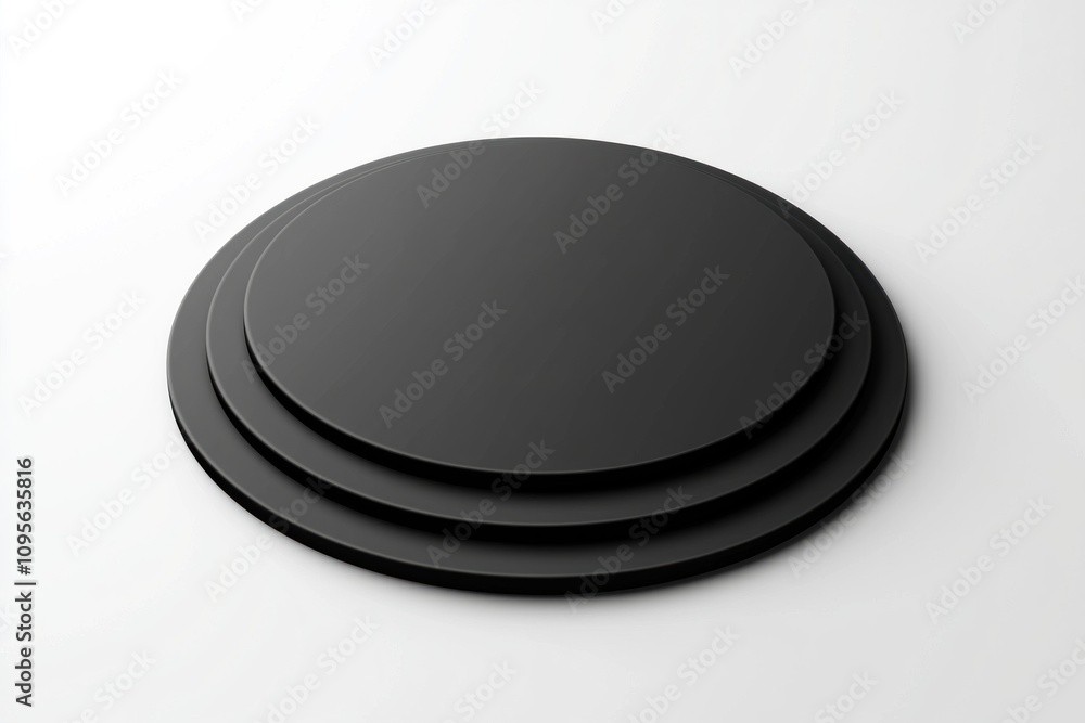 Minimalist black circular design modern art exhibit digital artwork contemporary environment top-down view abstract concept Minimalist black circular design modern art exhibit digital artwork contemporary environment top-down view abstract concept