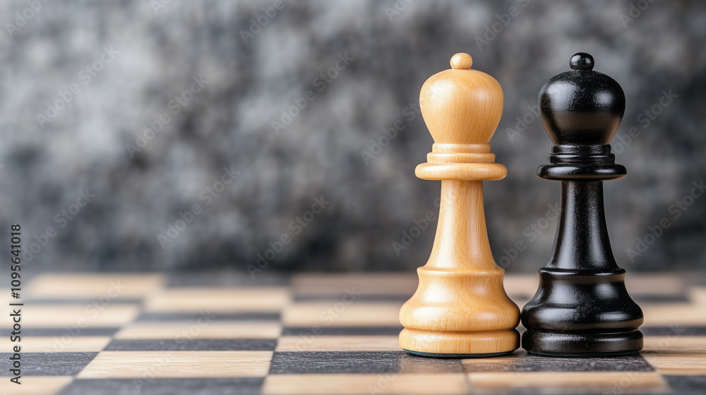 A pawn chess piece, concept for business strategy. A pawn chess piece, concept for business strategy.