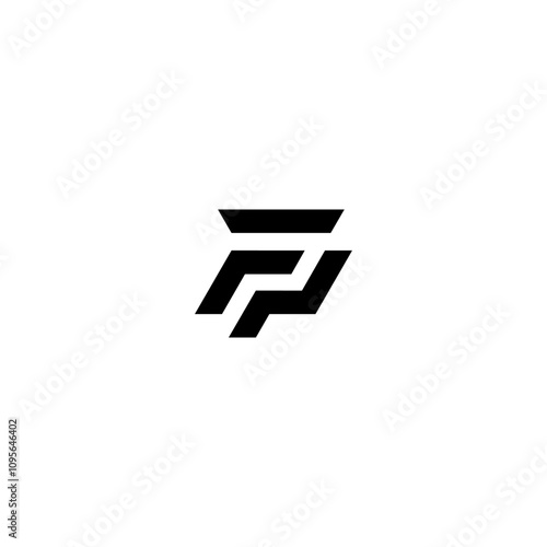 Initial F, FP, Fitness and Gym Sport Logo Concept