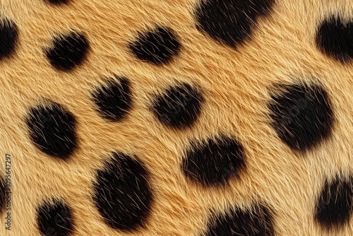 Padrões contínuos de texturas de pelagem animal, incluindo listras de tigre e manchas de leopardo, estilo realista e detalhado, criado por IA generativa. photo