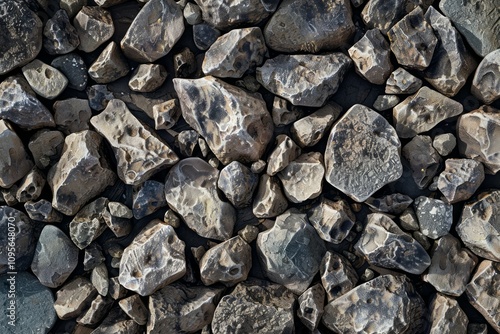 Wallpaper Mural Image of Grey gravel rock ground debris. Texture for background usage Torontodigital.ca