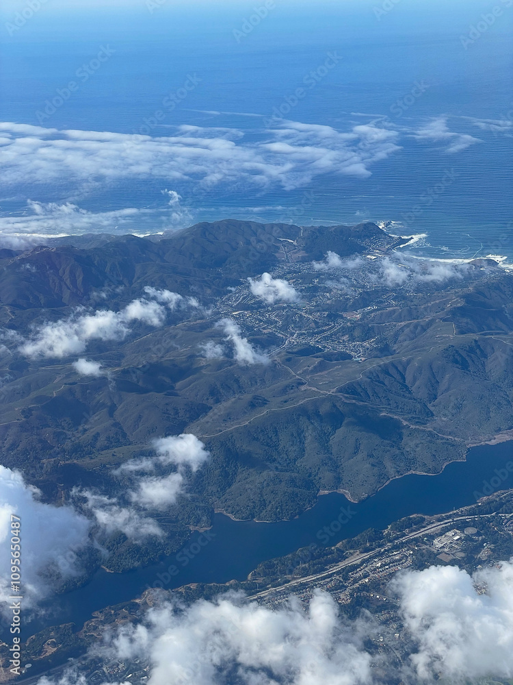 Fototapeta premium aerial mountains