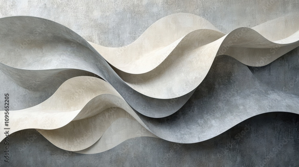 Elegant Fluid Waves of Light and Shadow in Modern Decor Elegant Fluid Waves of Light and Shadow in Modern Decor