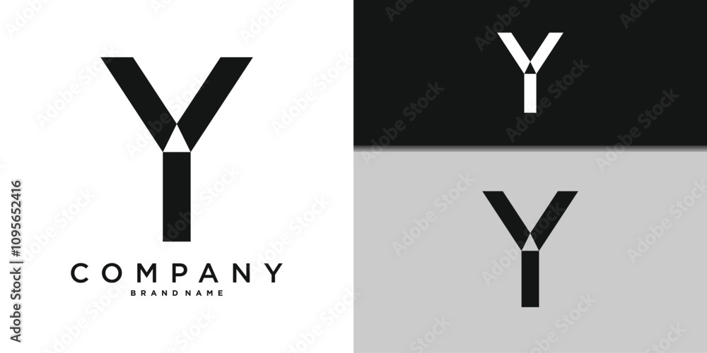 Letter Y minimal logo icon design template elements. Premium Vector Letter Y minimal logo icon design template elements. Premium Vector