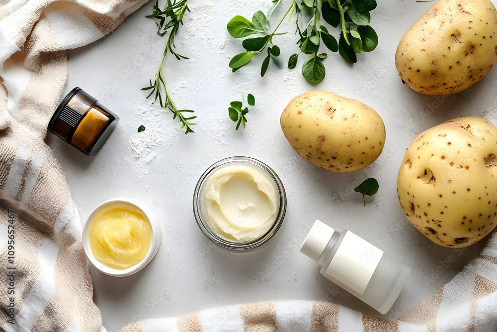 Skin Massage Egg White Pack, Cosmetics, Generative AI Skin Massage Egg White Pack, Cosmetics, Generative AI
