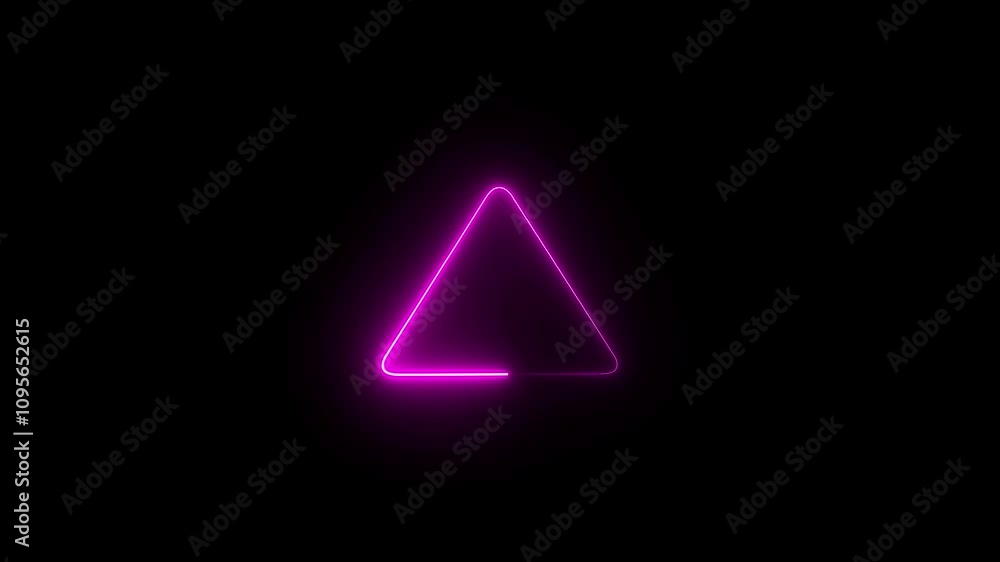 Glowing Neon triangle. Glowing Neon triangle.