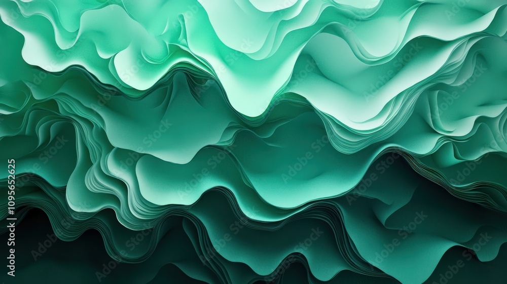 Abstract Waves of Green Patterns in Fluid Motion Abstract Waves of Green Patterns in Fluid Motion