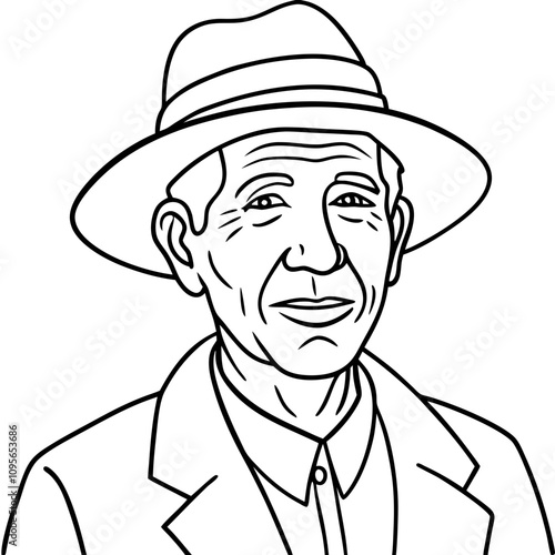 elderly man s hat