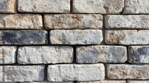 Textured Stone Wall with Natural Color Variations and Rustic Charm