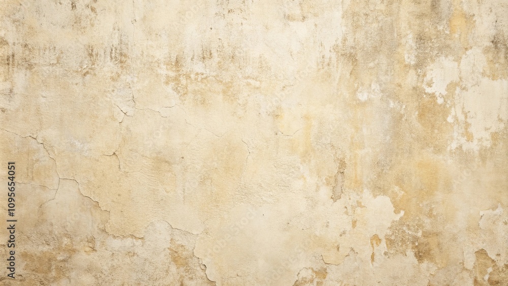 Cream-colored Wall with Cracks and Aged Texture, Ideal for Backgrounds and Design Projects Cream-colored Wall with Cracks and Aged Texture, Ideal for Backgrounds and Design Projects