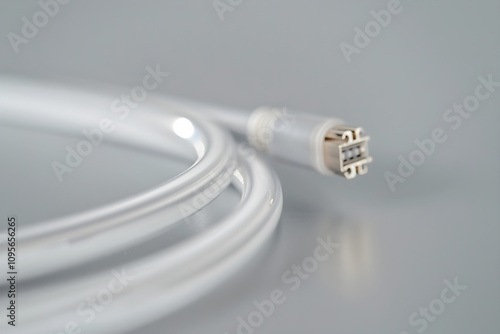 Close-Up Shot of a Coiled RG316 Cable Emphasizing Flexibility and Versatility photo