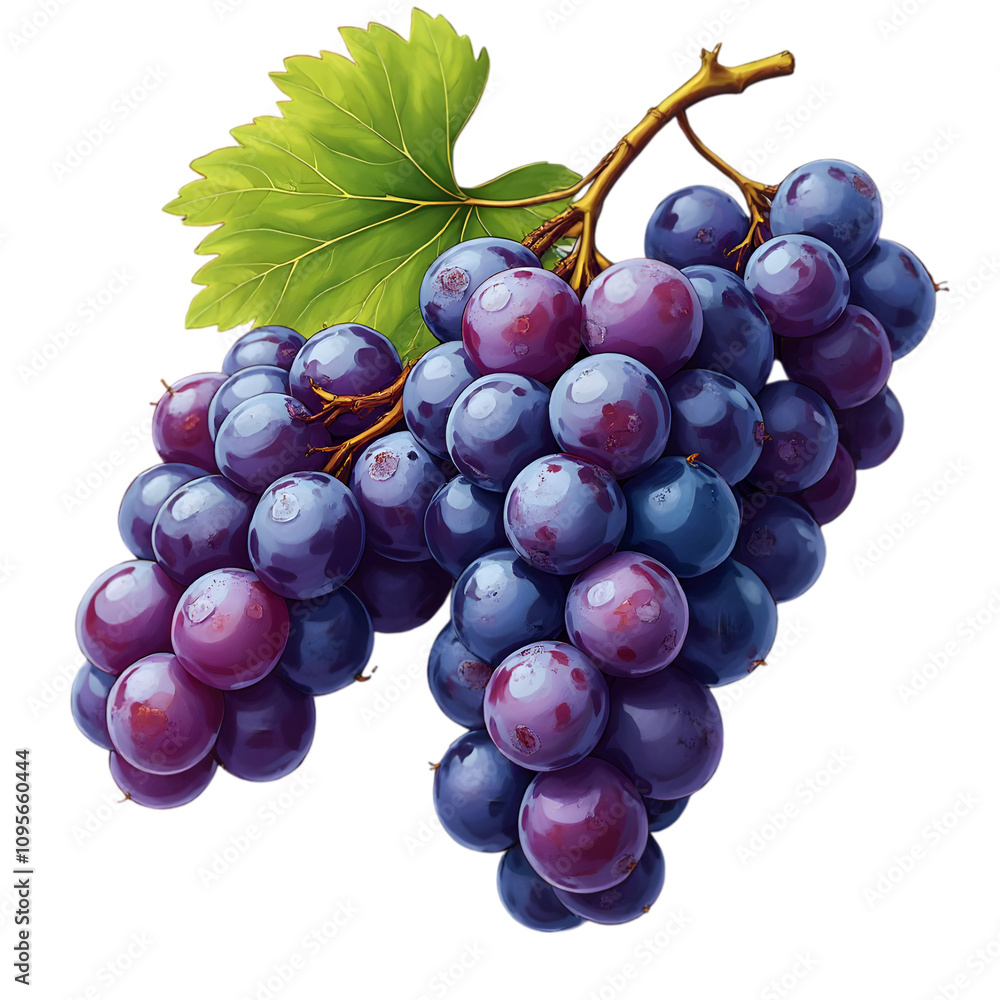 Fototapeta premium Harvesting Fresh Grapes Vineyard Food Photography Natural Light Close-Up View Healthy Eating Concept for SEO Impact