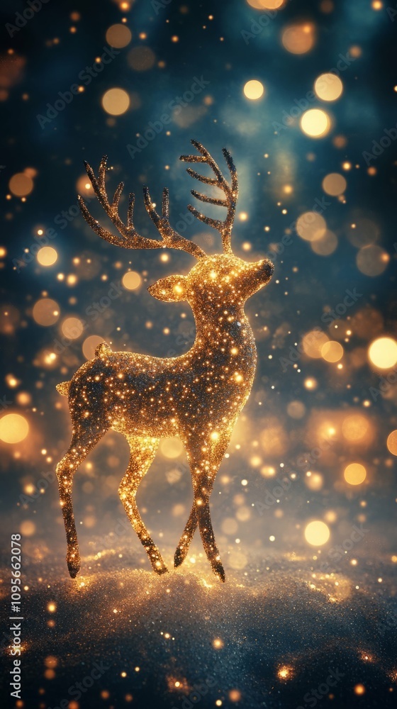 Sparkling Reindeer in a Winter Wonderland Sparkling Reindeer in a Winter Wonderland